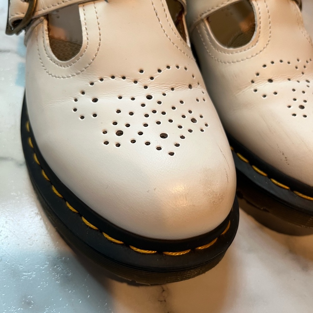 Dr. Martens White Mary Jane Shoes - Picture 7 of 7